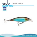 Angler Select Minnow Crankbait Traite de pêche peu profonde avec des crochets de tri en Vmc (CB0790)